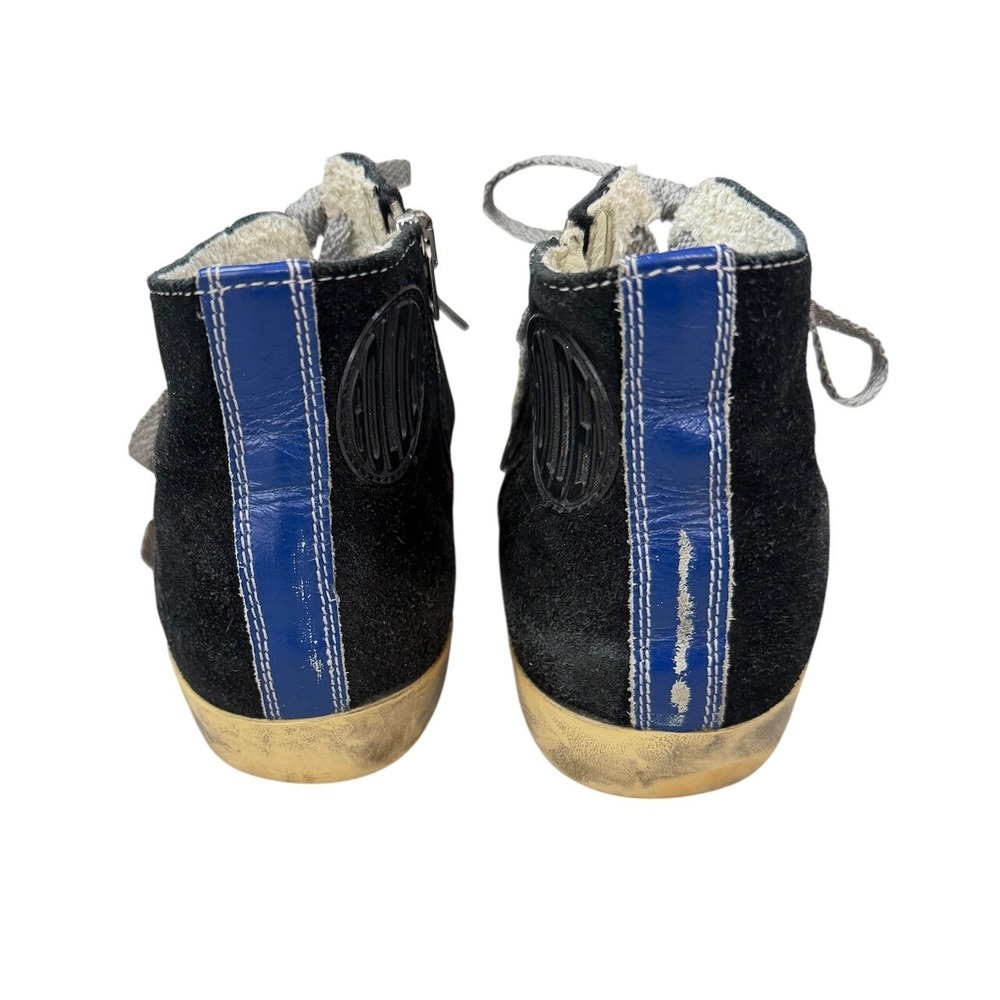 Golden Goose Francy Black Suede High Top Sneakers Size 38‎ (US 7.5) - Picture 3 of 7